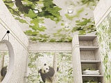 Панда листья