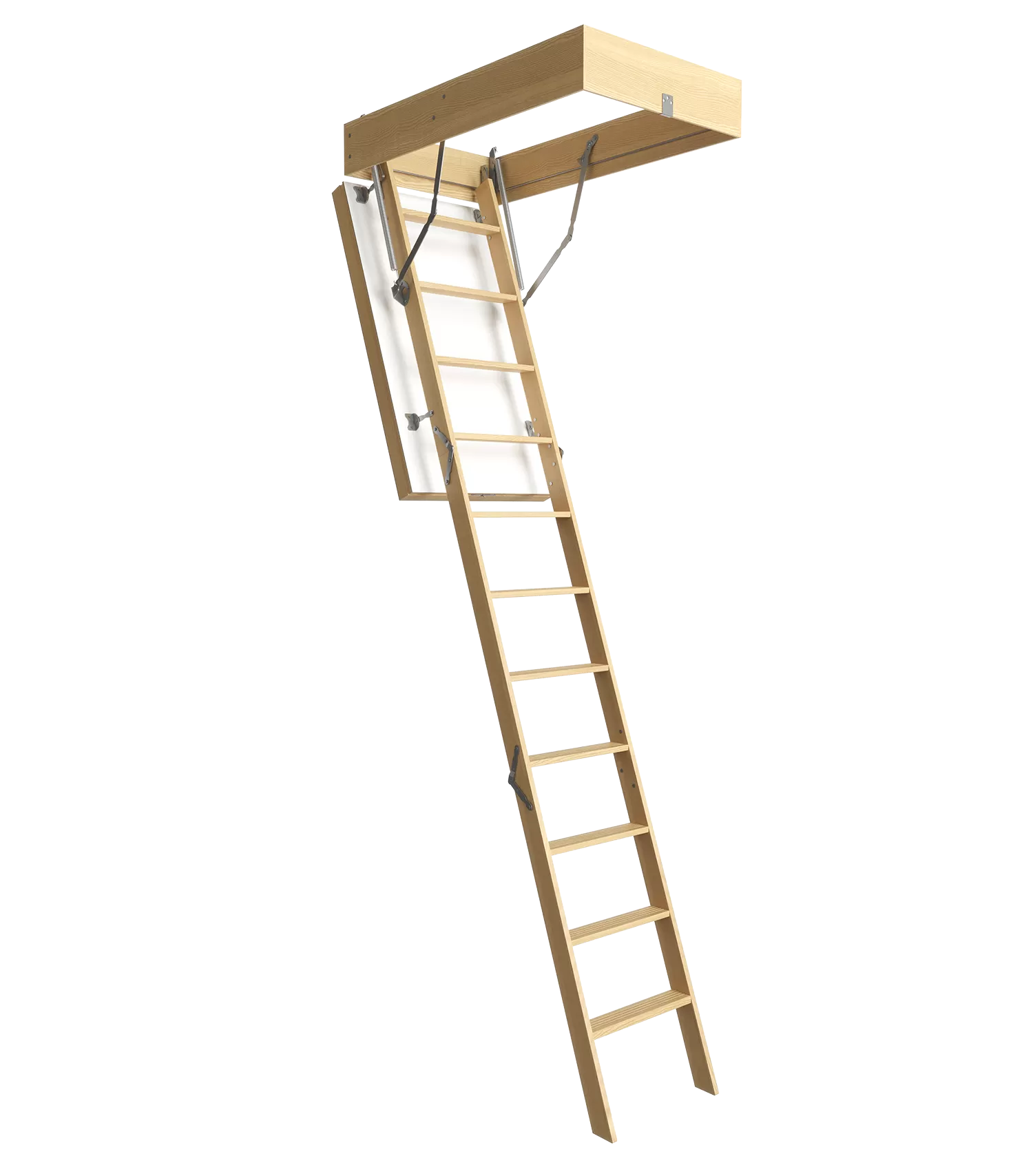Раскладная лестница на чердак: изготовление своими руками